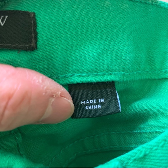 J. Crew Matchstick Kelly Green Jeans - Sz 26 - Picture 9 of 10